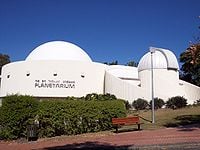 This is the Sir Thomas Brisbane Planetarium, it can be visited from Toowong-Brisbane new botanic gardens  