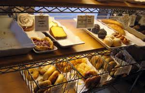 Pastry selections at Au Bon Pain.