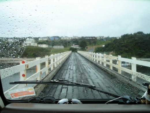The bridge over the Arthur River, North West Coast