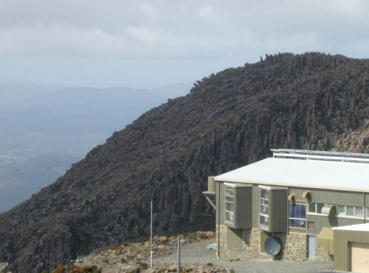 The Organ Pipes on Mt Wellington. Hobart