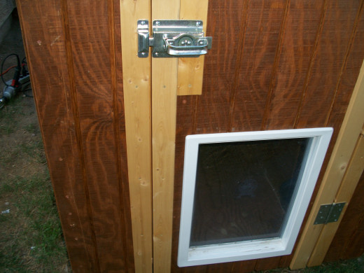 Close up of latch