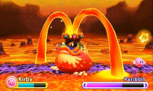 Pyribbit here proves to be one of the game's tougher boss fights.