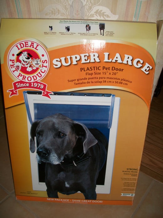 Ideal Pet Products Super Large Plastic Pet Door 15" x 20", for up to 120 pound dogs