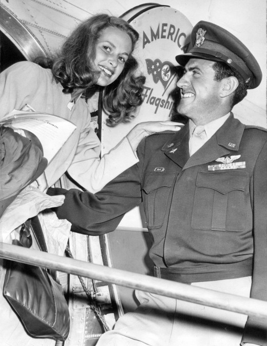 This lady isn't Angelina Jolie, he'd be hanging around with her about 78 years later.
