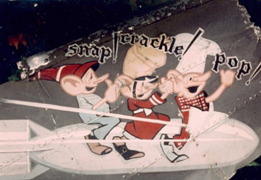 His B17, the aptly named "Snap! Crackle! Pop!" did just that over Germany one fateful day, but the day ended OK for Alan, though he scared the life out of some people in the train station where he came crashing through the glass roof..