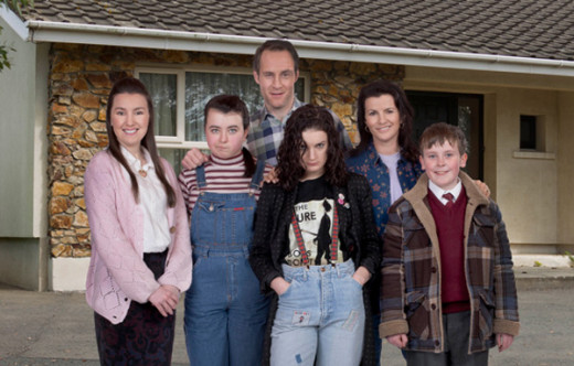 Moone Family: left to right; Clare Monnelly, Sarah White, Peter McDonald, Aoife Duffin, Deirdre O'Kane, and David Rawle