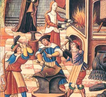 Medeival craftsmen were often members of Guild's and would set their own prices to help insure stability. Every member of the same trade had to be a guildmember.