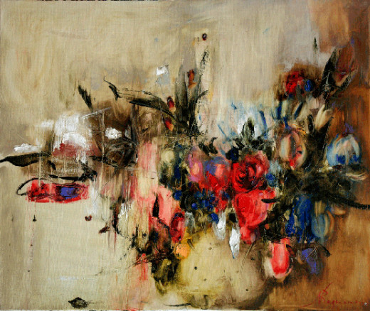 An example of Reznichenko's floral work.