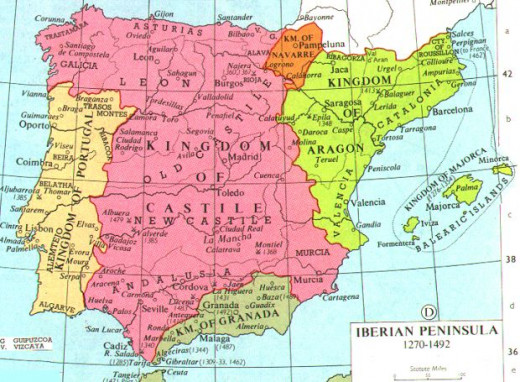 Map of Castile and Leon