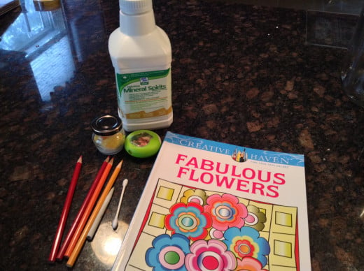 My coloring supplies.
