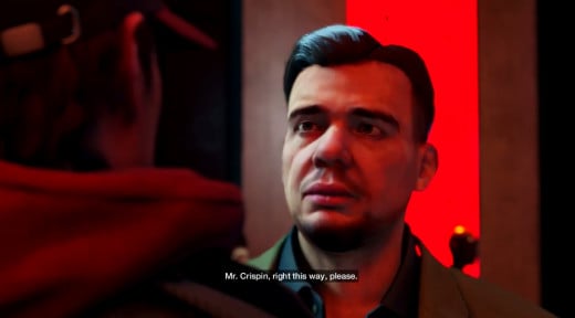 Aiden takes the place of Mr. Crispin and uses the man's invitation to get into the Infinite 92, a club you'll enter during the Stare into the Abyss mission of Watch_Dogs.