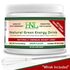 Natural Energy Drink Mix  is Sugar Free and Optimizes Your Weight loss Efforts. Delicious Grape Flaver. 30 day supply.