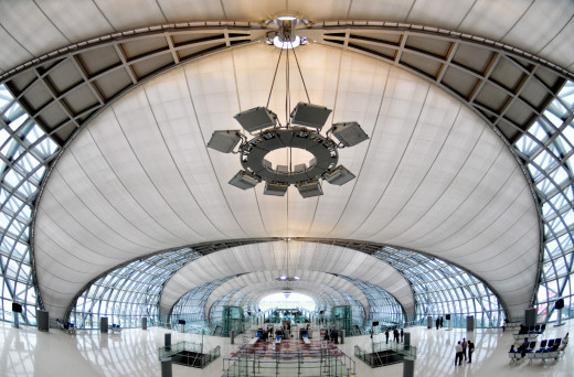 Suvarnabhumi Airport in Bangkok,Thailand