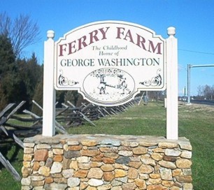 Ferry Farm, boyhood home of George Washington. Fredericksburg, VA.