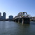 Friendship Bridge between North Korea and Dandong, China.