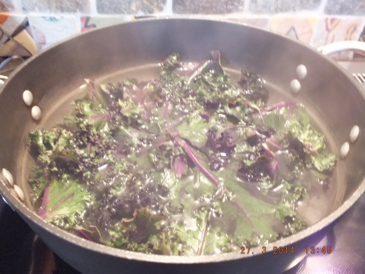 Just a quick dip in the hot water before the ice bath.