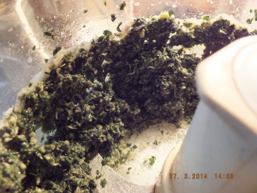 It smells amazing! This is the consistency you are looking for. I set aside what I was going to use for the recipe and froze the rest for later.