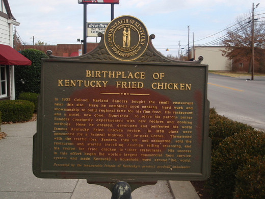 Kentucky Fried Chicken was actually founded in North Corbin, Kentucky.