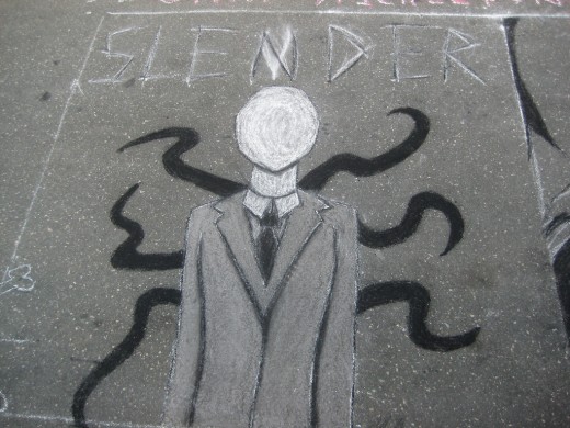 This artist's rendering of Slender Man populated newscasts following an attempted murder by two teen girls who claimed this fictional character was their motive.