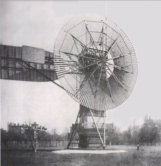 Early examples of Wind Power Generation 