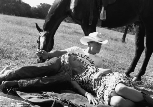 The happy couple on their ranch in Texas. Source: Michel Compte