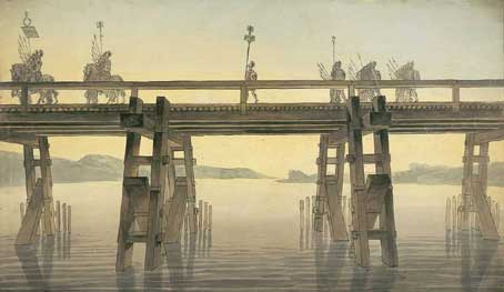 Caesar's bridge over the Rhine