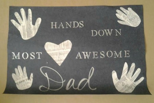 My kids made this poster this past Father's Day for their dad.