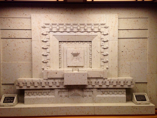 The original Frank Lloyd Wright design at the Imperial Hotel