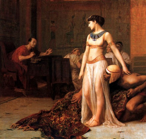 Cleopatra presented to Caesar in a carpet
