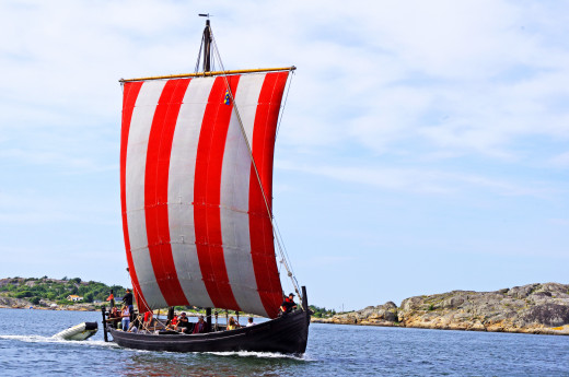 Braendings Slange leaves Gotland behind, on her way east