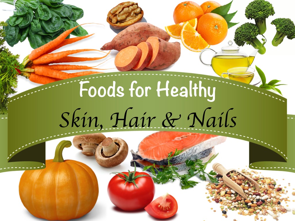 diet for healthy hair and skin in hindi