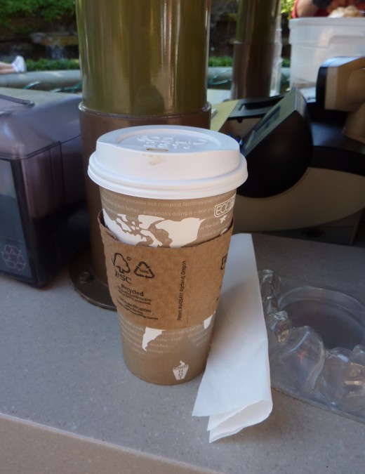 Depending on perspective, you could say this latte cost me $88 (if you include the shuttle cost).