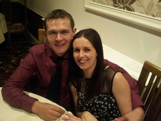 My adorable grandaughter and husband.