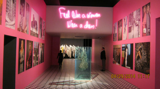 Inside the exhibit
