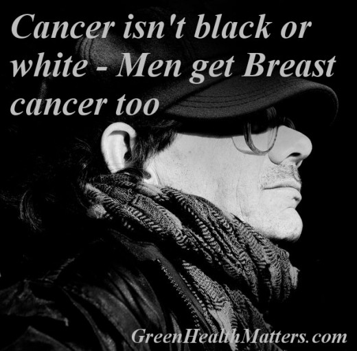 Can guys get cancer? Cancer isn't black or white. Men get breast cancer too