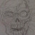 Cyborg skull drawing, quick sketch of a robot skull.