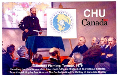 QSL card from shortwave time-station CHU in Canada.