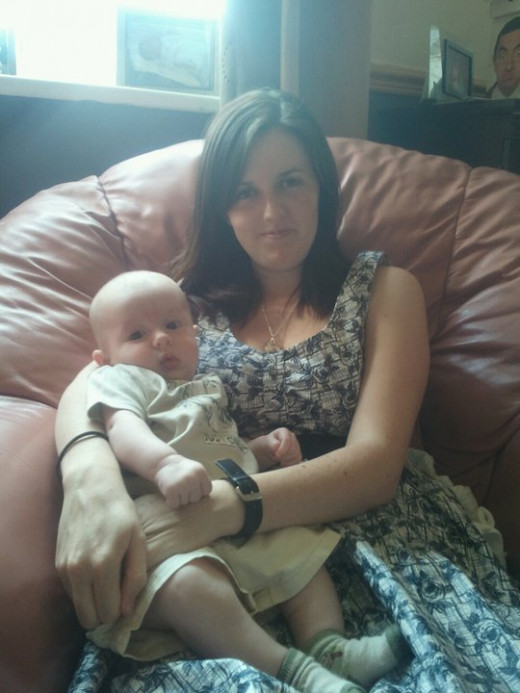 My beautiful grandaughter with her baby.