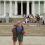 GRANDSON GRAYSON AND WIFE MARY IN FROM OF LINCOLN MEMORIAL
