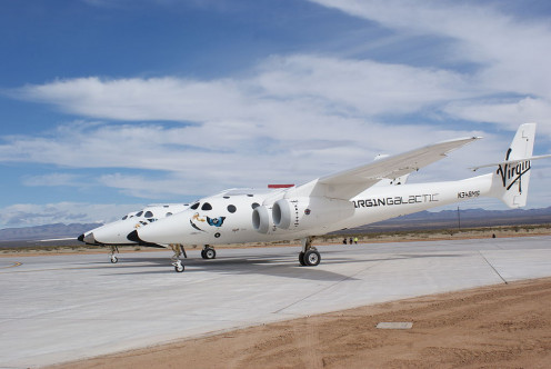 White Knight Two and SpaceShipTwo 