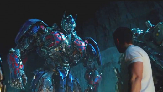 Optimus Prime leads the Autobots in the movie Transformers: Age of Extinction