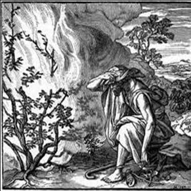Moses at Burning Bush