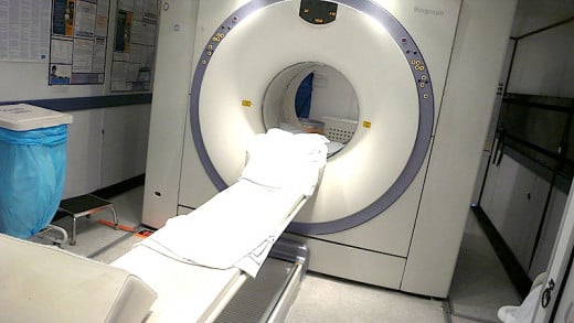This is a Pet Scanner (positron-emission tomography scanner).