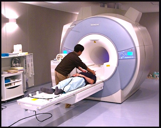 fMRI Scanner (functional magnetic resonance imaging) requires no tracer chemicals to be injected in the patient to work.