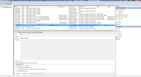 The Windows 7 Task Scheduler