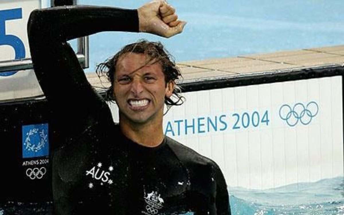  Ian Thorpe finished in Athens with two gold medals, one silver and one bronze