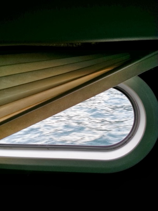 Looking out from my friends sailboat, "Comfortably Numb"