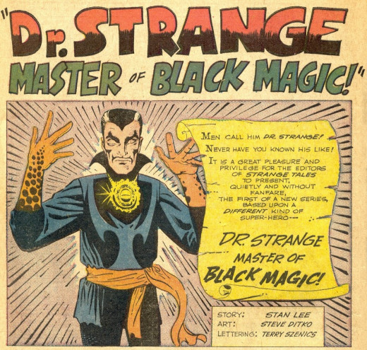 Dr. Strange in Marvel Comics' Strange Tales #110 (July 1963).
