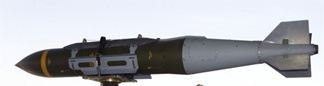 The JDAM is a U.S.-made GPS-guided smart bomb used for destroying surface targets from a distance.