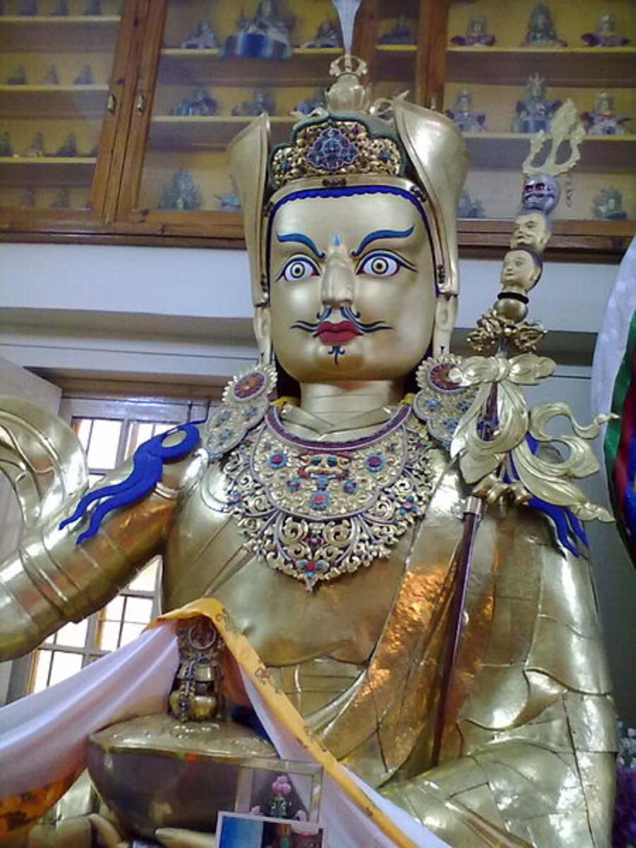  A statue inside Thekchen Choling Complex or Dalai Lama Temple, McLeod ganj, Dharamsala